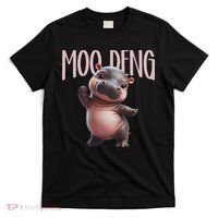 Cute Funny Moo Deng Baby Boo Deng Baby Hippo Zoo For Family T-Shirt thumb 0