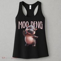 Cute Funny Moo Deng Baby Boo Deng Baby Hippo Zoo For Family Women's Tank Top thumb 3