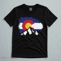 Colorado Flag Mountain Ski Winter Gift Hiker Hiking Camping T-Shirt thumb 5