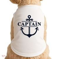 Captain & First Mate Matching Set Pontoon Boat Sailing Doggie Tank thumb 0