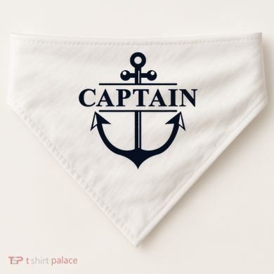 Captain & First Mate Matching Set Pontoon Boat Sailing USA-Made Doggie Bandana