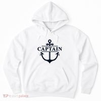 Captain & First Mate Matching Set Pontoon Boat Sailing Hoodie thumb 0