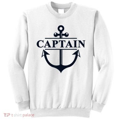 Captain & First Mate Matching Set Pontoon Boat Sailing Sweatshirt