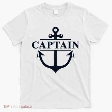 Captain & First Mate Matching Set Pontoon Boat Sailing T-Shirt
