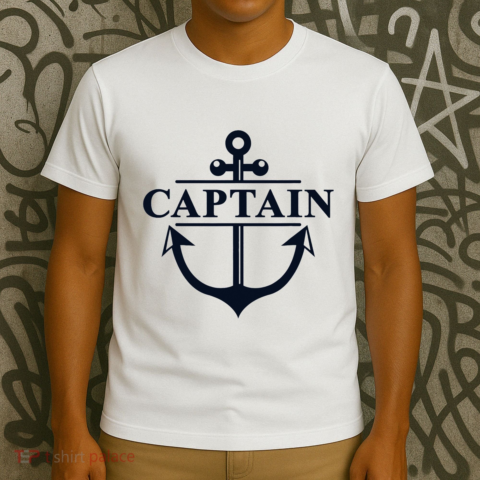 Captain & First Mate Matching Set Pontoon Boat Sailing T-Shirt