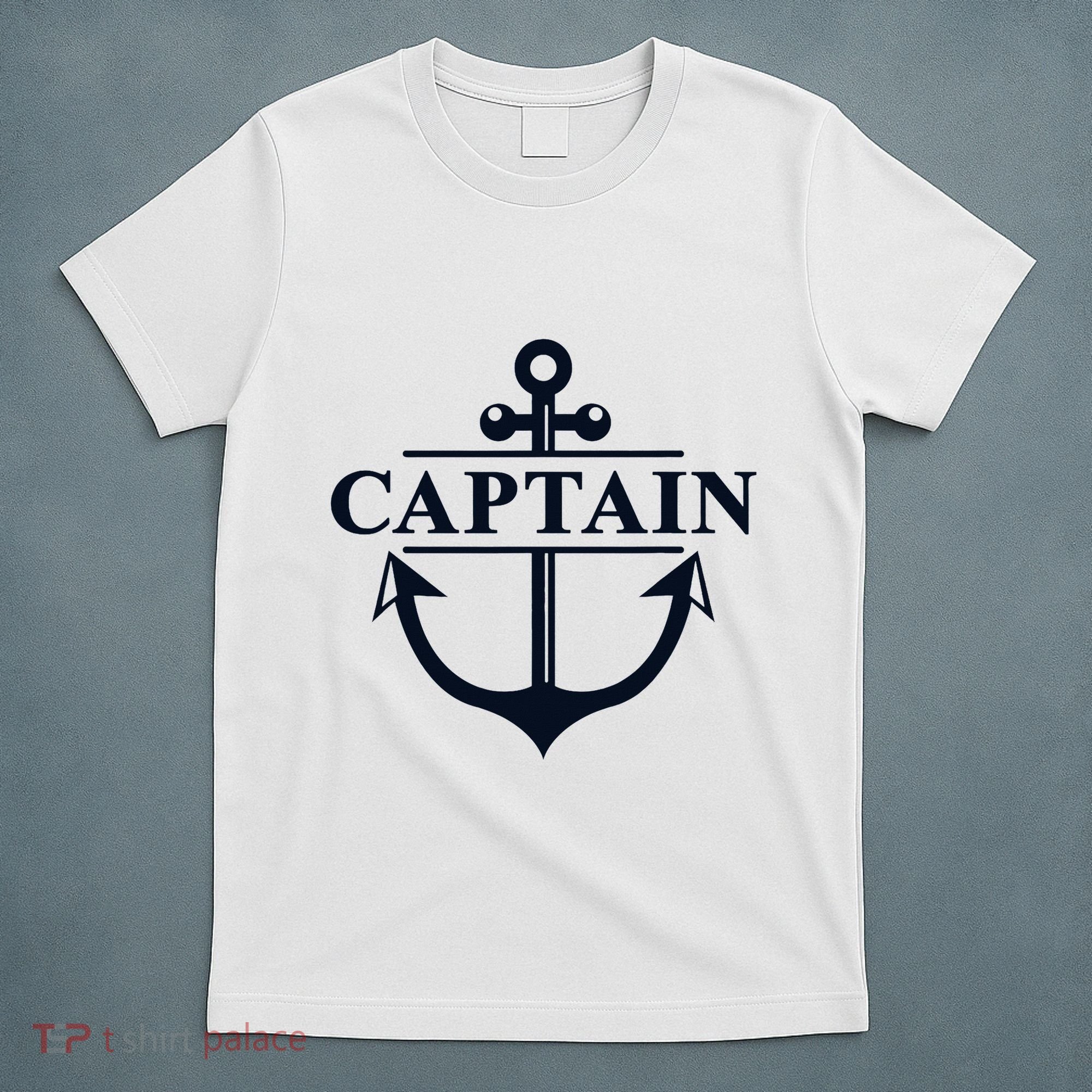 Captain & First Mate Matching Set Pontoon Boat Sailing T-Shirt