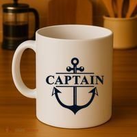 Captain & First Mate Matching Set Pontoon Boat Sailing Coffee Mug thumb 4