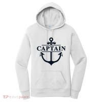 Captain & First Mate Matching Set Pontoon Boat Sailing Women's Hoodie thumb 0