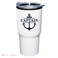 Captain & First Mate Matching Set Pontoon Boat Sailing Tumbler thumb 0
