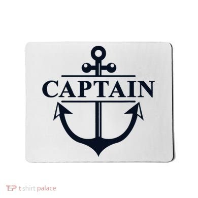 Captain & First Mate Matching Set Pontoon Boat Sailing Mousepad