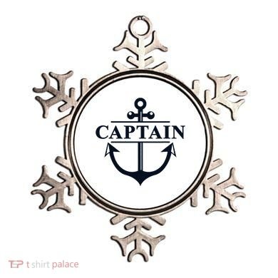 Captain & First Mate Matching Set Pontoon Boat Sailing Ornament