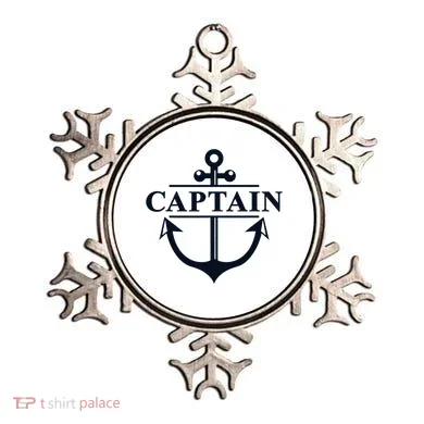 Captain & First Mate Matching Set Pontoon Boat Sailing Ornament