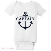 Captain & First Mate Matching Set Pontoon Boat Sailing Baby Bodysuit thumb 0