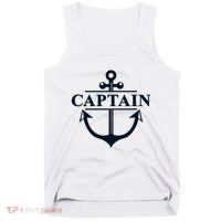 Captain & First Mate Matching Set Pontoon Boat Sailing Tank Top thumb 0
