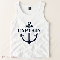 Captain & First Mate Matching Set Pontoon Boat Sailing Tank Top thumb 2