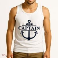 Captain & First Mate Matching Set Pontoon Boat Sailing Tank Top thumb 3