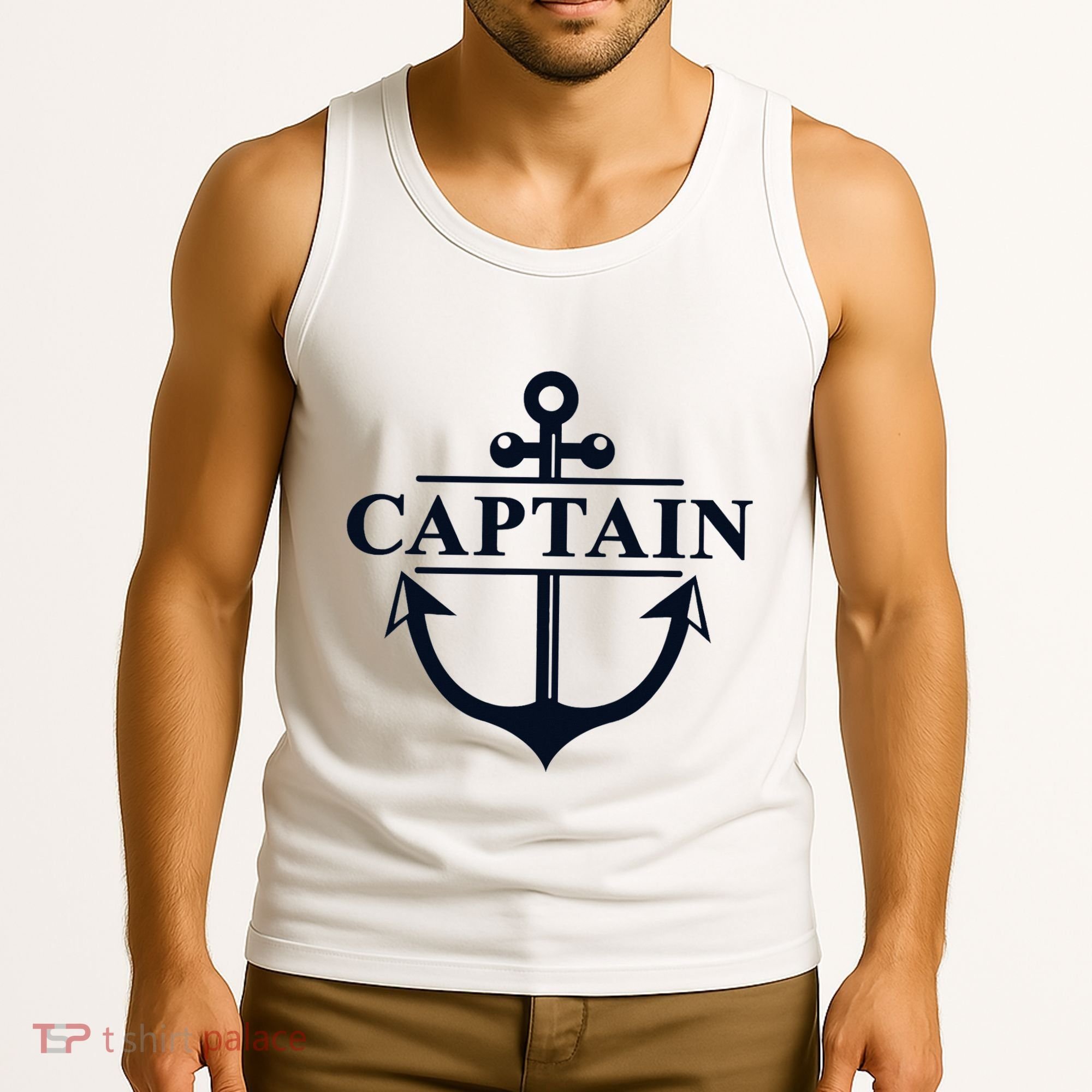 Captain & First Mate Matching Set Pontoon Boat Sailing Tank Top