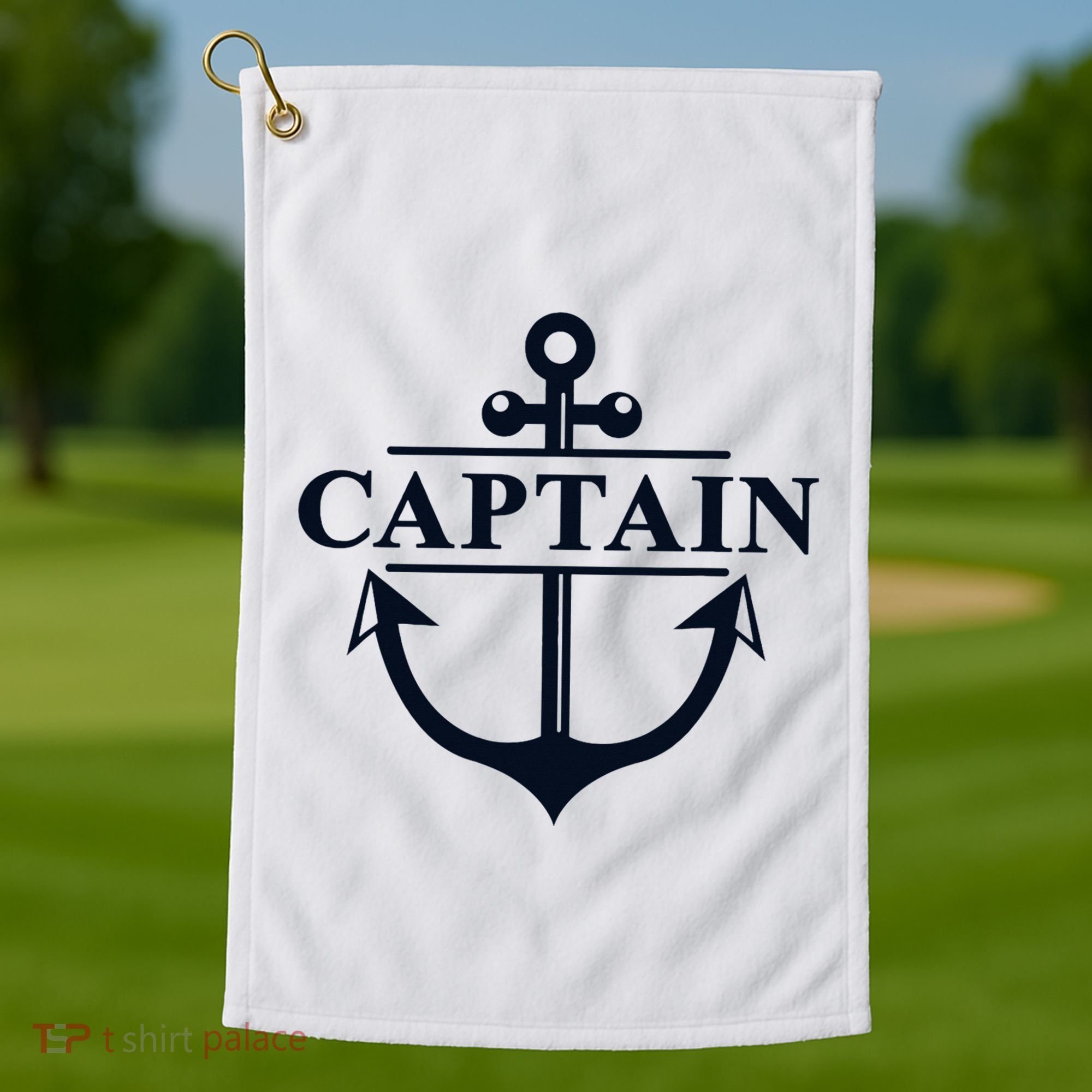 Captain & First Mate Matching Set Pontoon Boat Sailing Golf Towel