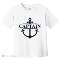 Captain & First Mate Matching Set Pontoon Boat Sailing Toddler T-Shirt thumb 0