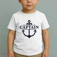Captain & First Mate Matching Set Pontoon Boat Sailing Toddler T-Shirt thumb 2