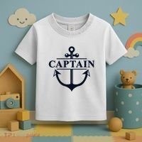 Captain & First Mate Matching Set Pontoon Boat Sailing Toddler T-Shirt thumb 3