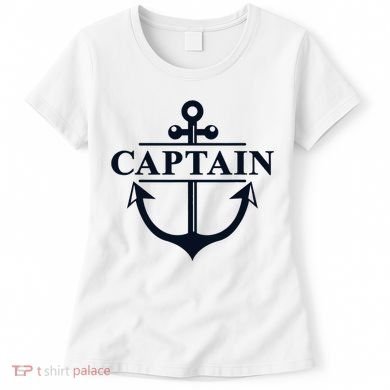 Captain & First Mate Matching Set Pontoon Boat Sailing Women's T-Shirt