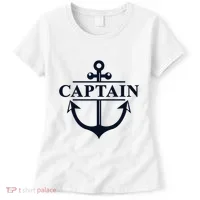 Captain & First Mate Matching Set Pontoon Boat Sailing Women's T-Shirt thumb 0