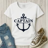 Captain & First Mate Matching Set Pontoon Boat Sailing Women's T-Shirt thumb 3