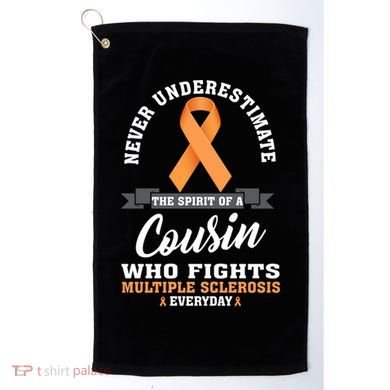 Cousin Fights Multiple Sclerosis Ms Warrior Gift Golf Towel