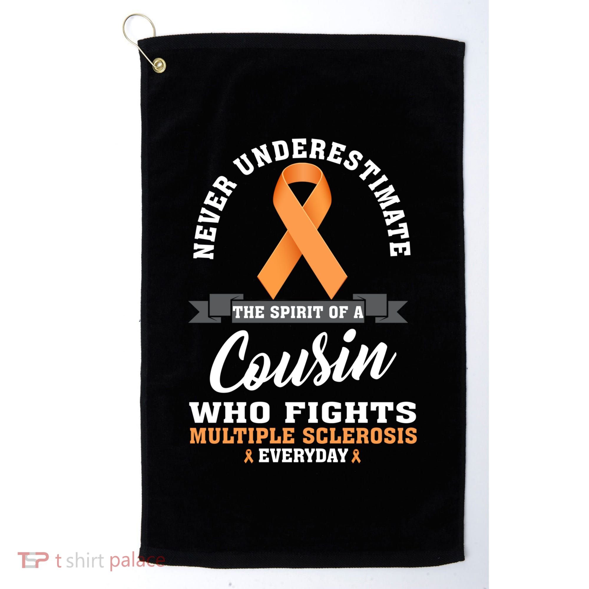 Cousin Fights Multiple Sclerosis Ms Warrior Gift Golf Towel