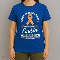 Cousin Fights Multiple Sclerosis Ms Warrior Gift T-Shirt thumb 4
