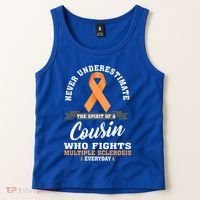 Cousin Fights Multiple Sclerosis Ms Warrior Gift Tank Top thumb 2