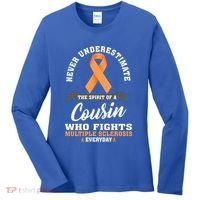 Cousin Fights Multiple Sclerosis Ms Warrior Gift Women's Long Sleeve Shirt thumb 0