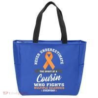Cousin Fights Multiple Sclerosis Ms Warrior Gift Tote Bag thumb 0