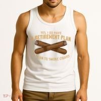 Cigar For Men Cigar Smoker Grandpa Dad Fathers Day Tank Top thumb 3