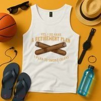 Cigar For Men Cigar Smoker Grandpa Dad Fathers Day Tank Top thumb 4