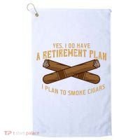 Cigar For Men Cigar Smoker Grandpa Dad Fathers Day Golf Towel thumb 0