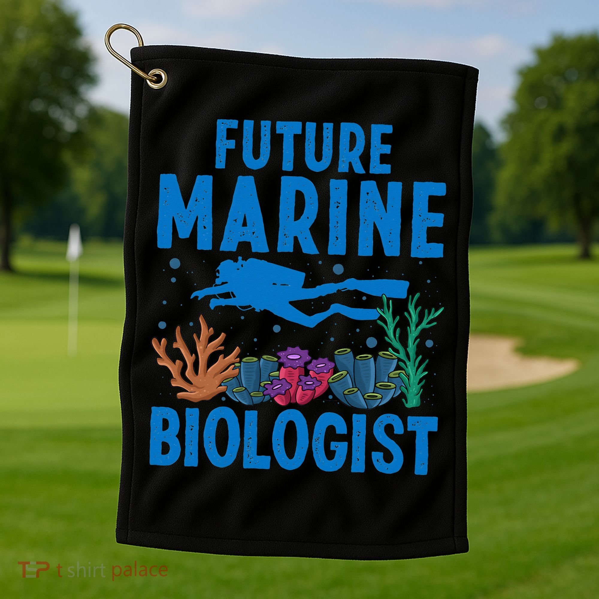 Cool Future Marine Biologist For Marine Biology Golf Towel