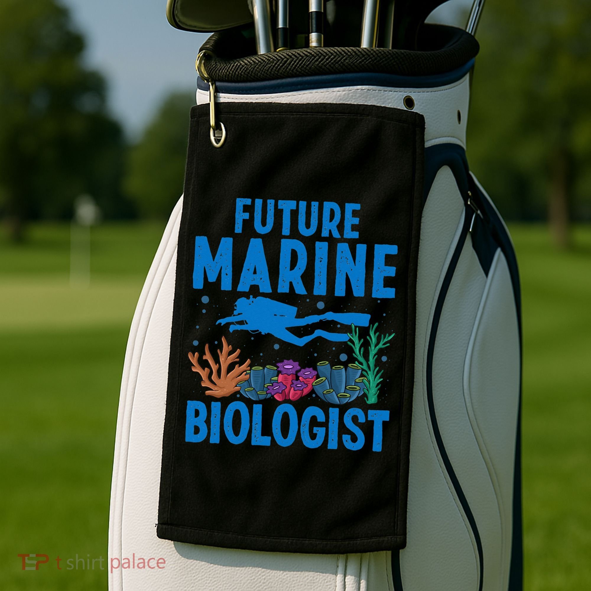 Cool Future Marine Biologist For Marine Biology Golf Towel