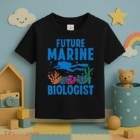 Cool Future Marine Biologist For Marine Biology Toddler T-Shirt thumb 3