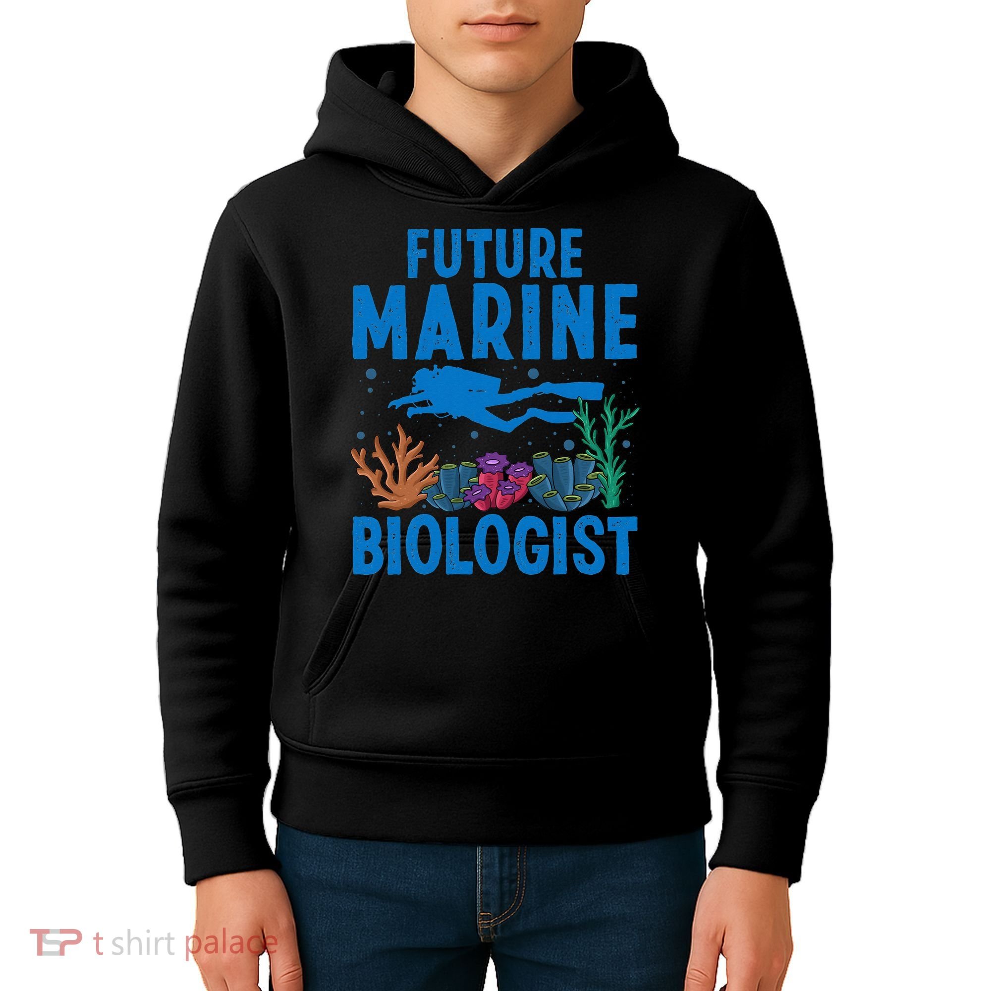 Cool Future Marine Biologist For Marine Biology Kids Hoodie