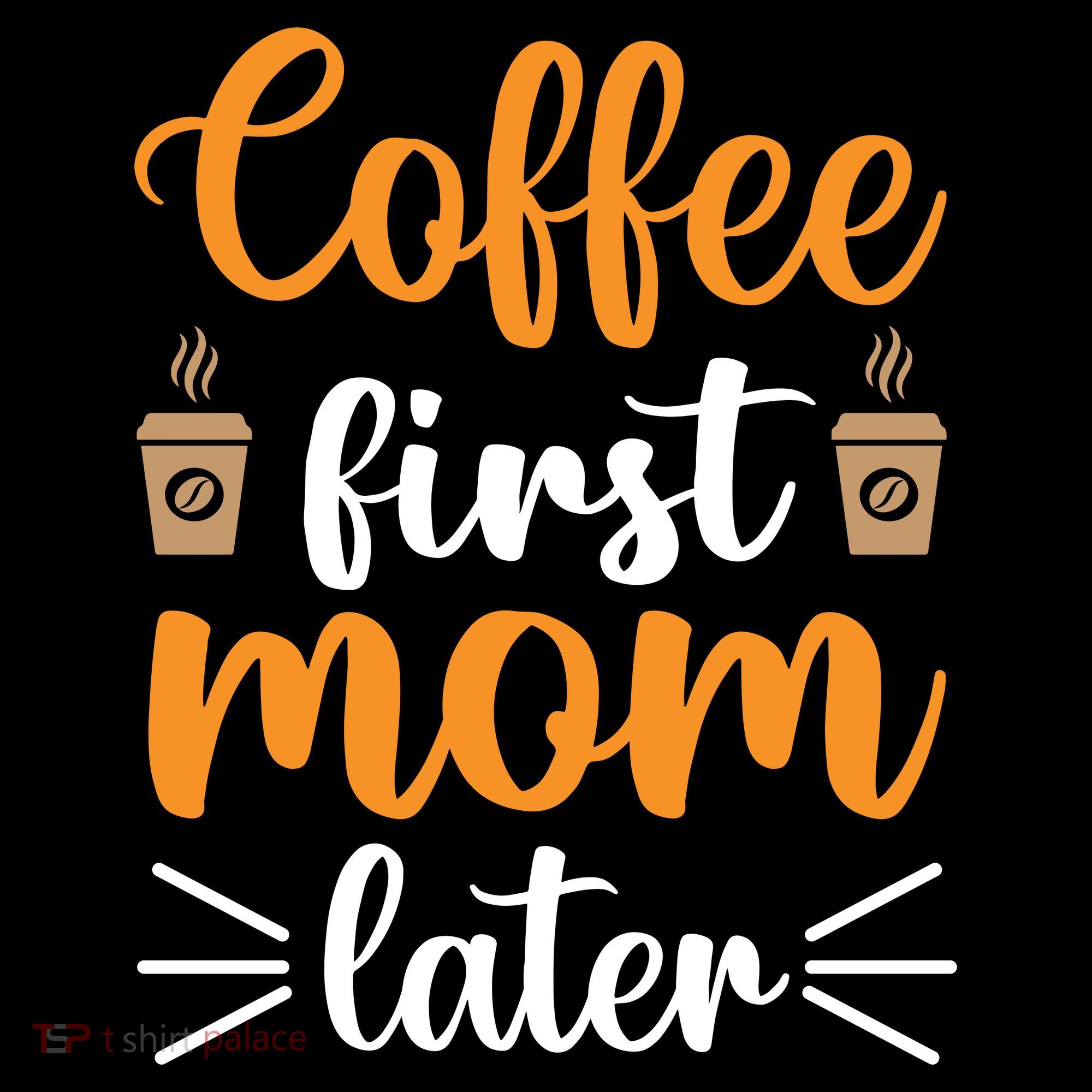 Coffee First Mom Later Mousepad
