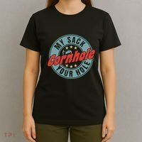 Cornhole Funny My Sack Your Hole T-Shirt thumb 4