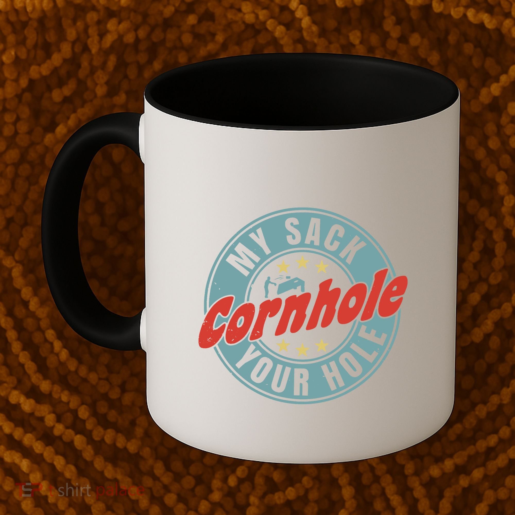 Cornhole Funny My Sack Your Hole Coffee Mug