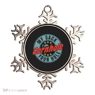 Cornhole Funny My Sack Your Hole Ornament