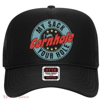 Cornhole Funny My Sack Your Hole Hat