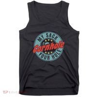 Cornhole Funny My Sack Your Hole Tank Top thumb 0