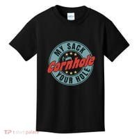 Cornhole Funny My Sack Your Hole Kids T-Shirt thumb 0