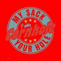 Cornhole Funny My Sack Your Hole Santa Hat thumb 1