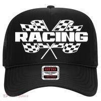 Checker Flag Motorsports Auto Car Racing Flag Funny Gift Hat thumb 0